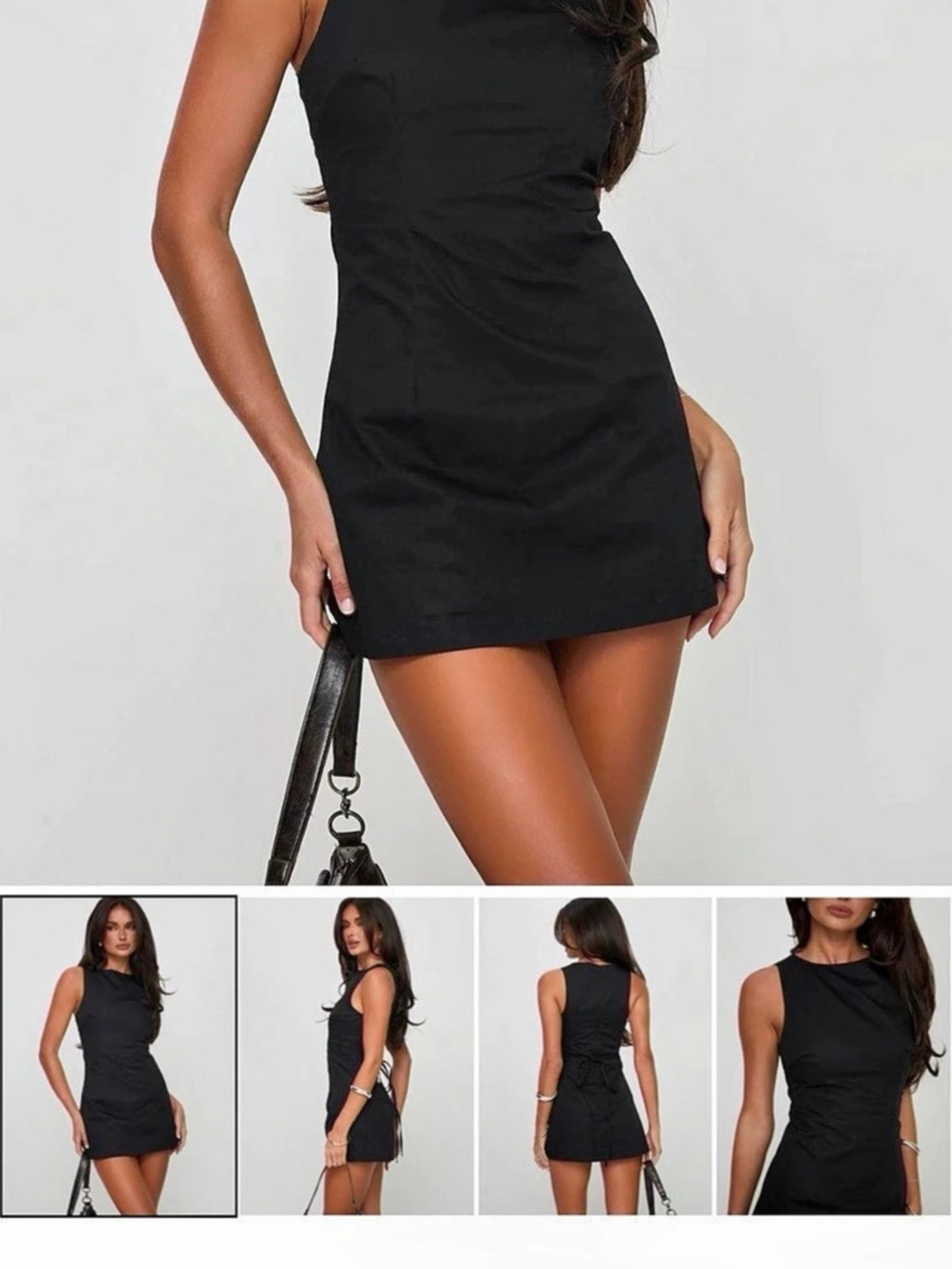 Princess Polly Yumiko Romper Black Mini Dress